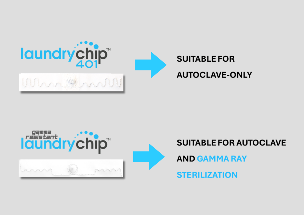 The 1st UHF LaundryChip™ built to withstand Gamma Ray Sterilization (1) The-1st-UHF-LaundryChip™-built-to-withstand-Gamma-Ray-Sterilization