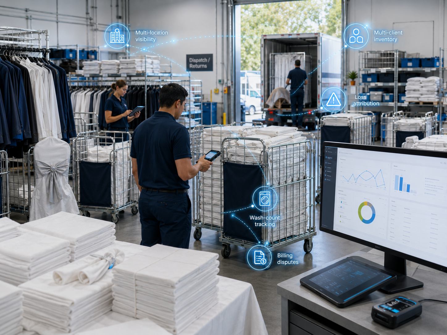datamars rfid textile rental tracking challenges