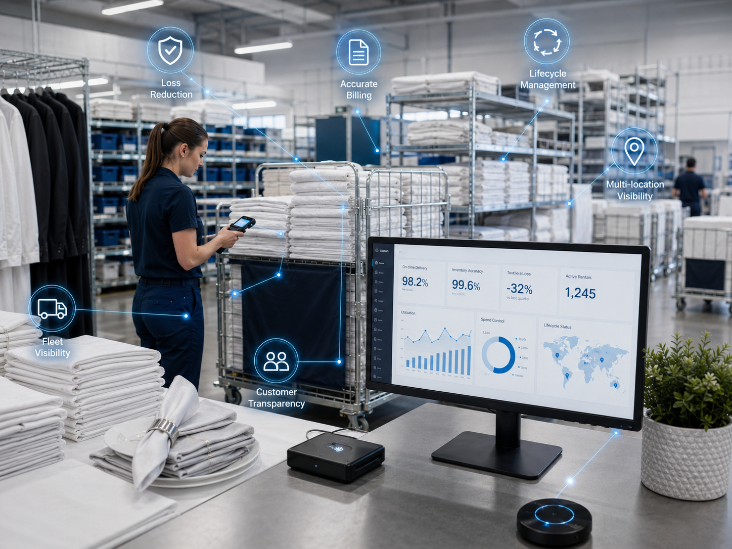 datamars rfid textile rental tracking key benefits